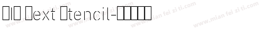 DIN Next Stencil字体转换